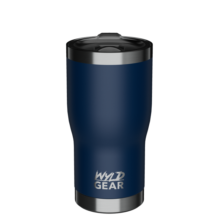 20 oz Tumbler Wyld Gear Cup 20oz_Front_Navy Blue